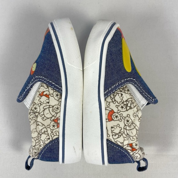 Disney Baby Winnie Pooh Tigger Slip On Sneakers Infant Size 5 Denim Shoes - Picture 5 of 9